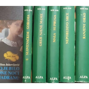 Milica Jakovljević Mir-Jam: Ljubavni romani 1-8