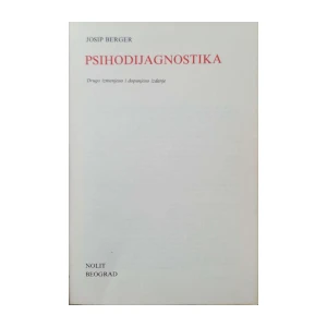 Josip Berger: Psihodijagnostika