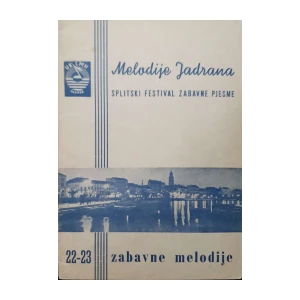 Melodije Jadrana - Splitski festival zabavne glazbe: broj 22-23/1962
