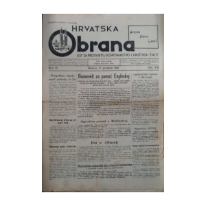 Hrvatska Obrana: God. XXI, broj 50/1940