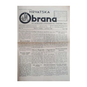 Hrvatska Obrana: God. XXI, bro 46/1940