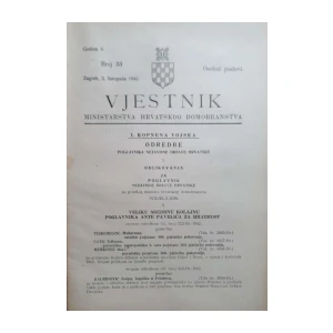 Vjestnik Ministarstva oružanih snaga: God. IV, broj 1/1944