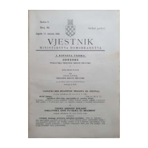 Vjestnik Ministarstva oružanih snaga: God. II, broj 36/1942