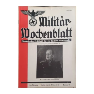 Militär-Wochenblatt: Broj 17/1940
