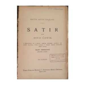 Matija Antun Relković: Satir iliti divji čovik