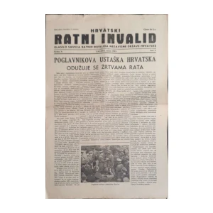Hrvatski ratni invalid: God. II, broj 7/1942