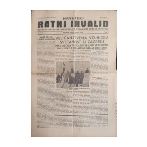 Hrvatski ratni invalid: God. II, broj 1/1942