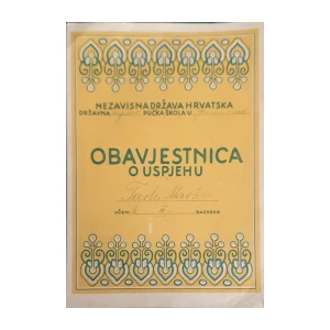 Obavjestnica o uspjehu NDH 1944