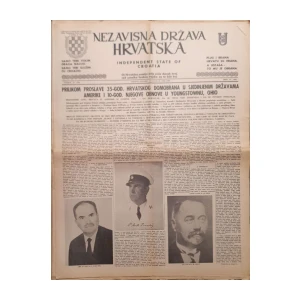 Nezavisna Država Hrvatska: Broj 10/1968