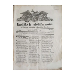 Kmetijske in rokodelske novice: Broj 2/1843