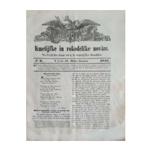 Kmetijske in rokodelske novice: Broj 3/1843