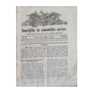 Kmetijske in rokodelske novice: Broj 4/1843
