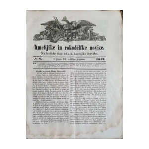 Kmetijske in rokodelske novice: Broj 8/1843
