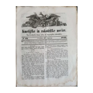 Kmetijske in rokodelske novice: Broj 13/1843