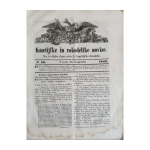 Kmetijske in rokodelske novice: Broj 16/1843
