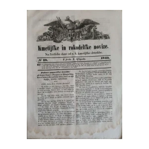 Kmetijske in rokodelske novice: Broj 18/1843