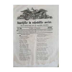 Kmetijske in rokodelske novice: Broj 19/1843