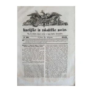 Kmetijske in rokodelske novice: Broj 20/1843