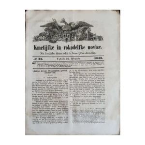 Kmetijske in rokodelske novice: Broj 21/1843