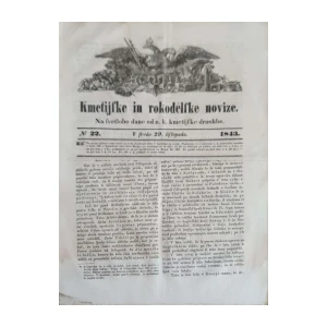 Kmetijske in rokodelske novice: Broj 22/1843