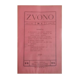 Zvono: Tečaj II, broj 4/1908