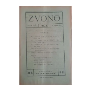 Zvono: Tečaj II, broj 6/1908