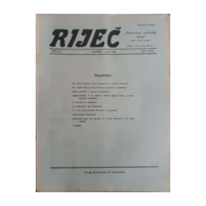 Riječ: God. XXVI, broj 20/1930