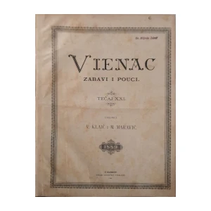 Vienac zabavi i pouci: Tečaj XXI, broj 1-52/1889