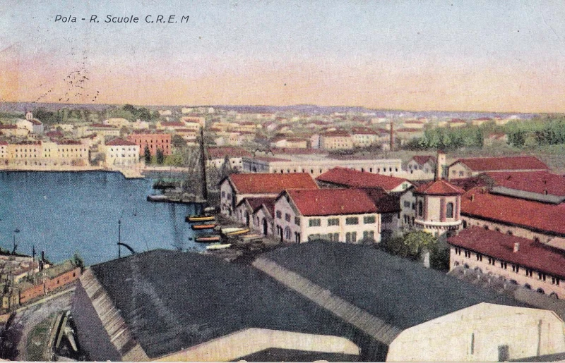 POLA PULA ISTRA HRVATSKA R.SCUOLE C.R.E.M.STARA RAZGLEDNICA 1930