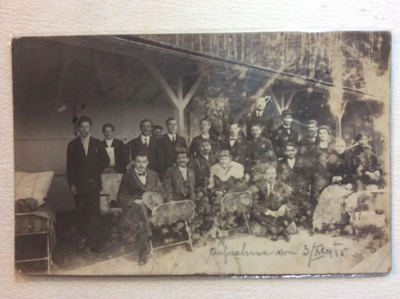 BRESTOVEC STARA RAZGLEDNICA LJEČILIŠTE BRESTOVAC FOTOGRAFIJA OSOBLJA 1915.