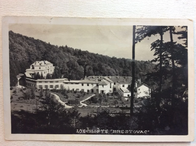 BRESTOVEC STARA RAZGLEDNICA LJEČILIŠTE BRESTOVAC POGLED NA CJELOKUPAN KOMPLEKS