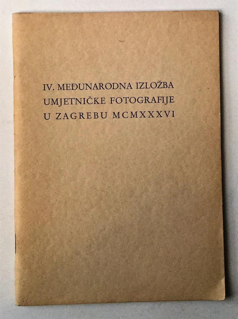 IV. MEĐUNARODNA IZLOŽBA UMJETNIČKE FOTOGRAFIJE U ZAGREBU 1936.