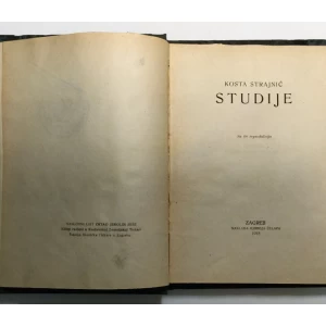 KOSTA STRAJNIĆ, STUDIJE, ZAGREB 1918.