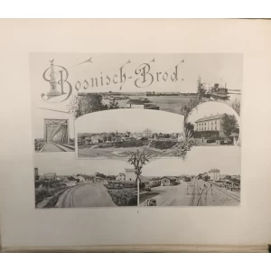 ALBUM : ANSICHTEN VON DER K.U.K. BOSNABAHN : LUKSUZNO ORGINALNO IZDANJE SA 20 LITOGRAFSKIH LISTOVA