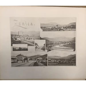 ALBUM : ANSICHTEN VON DER K.U.K. BOSNABAHN : LUKSUZNO ORGINALNO IZDANJE SA 20 LITOGRAFSKIH LISTOVA