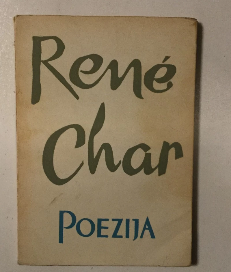 RENE CHAR : POEZIJA 