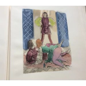 MILIVOJ UZELAC,  CONTES LIBERTINS,   CONTES LIBERTINS DE POGGE,  NR. 212.,   20 AKVARELA - 21 x 28 cm.,   Paris 