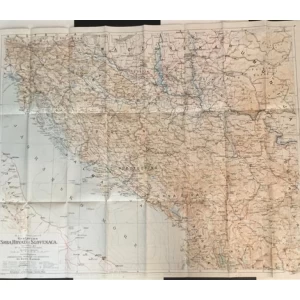 MALI ZEMLJOVID KRALJEVINE SRBA, HRVATA I SLOVENACA : ZEMLJOPISNA KARTA