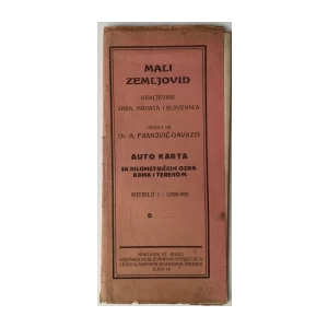 MALI ZEMLJOVID KRALJEVINE SRBA, HRVATA I SLOVENACA : ZEMLJOPISNA KARTA