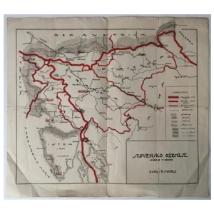 SLOVENSKO OZEMLJE : ZEMLJOPISNA KARTA