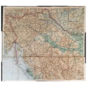 KARTA HRVATSKE : ZEMLJOPISNA KARTA