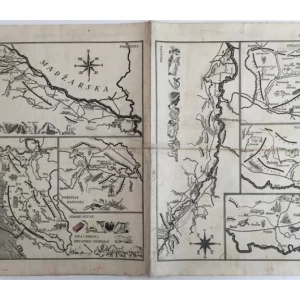 KARTA SAVSKE BANOVINE : ZEMLJOPISNA KARTA