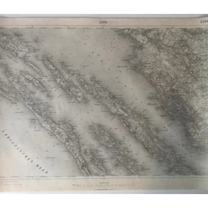 ZADAR I OTOCI - ZEMLJOPISNA KARTA