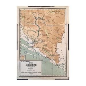 HERCEGOVINA SLIV NERETVE - ZEMLJOPISNA KARTA