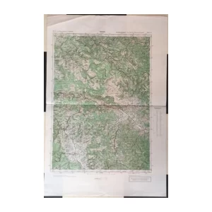 JUGOSLAVIA TRAVNIK - ZEMLJOPISNA KARTA