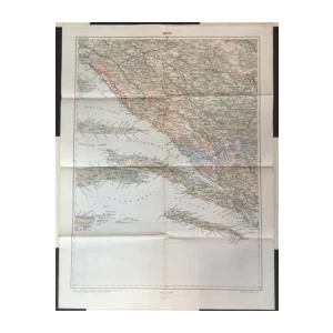 BOSNA I HERCEGOVINA MOSTAR - ZEMLJOPISNA KARTA