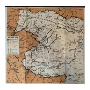 JULIJSKE ALPE - ZEMLJOPISNA KARTA