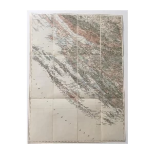 TOPOGRAFSKA DETALJNA KARTA ZADAR i OTOCI - ZEMLJOPISNA KARTA