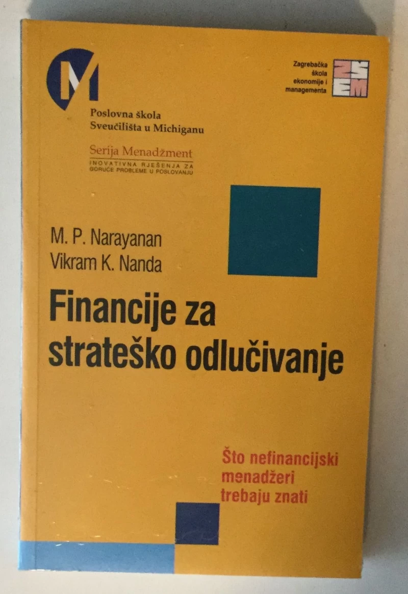 FINANCIJE ZA STRATEŠKO ODLUČIVANJE