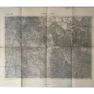 KARLOVAC I VOJNIĆ - ZEMLJOPISNA KARTA 